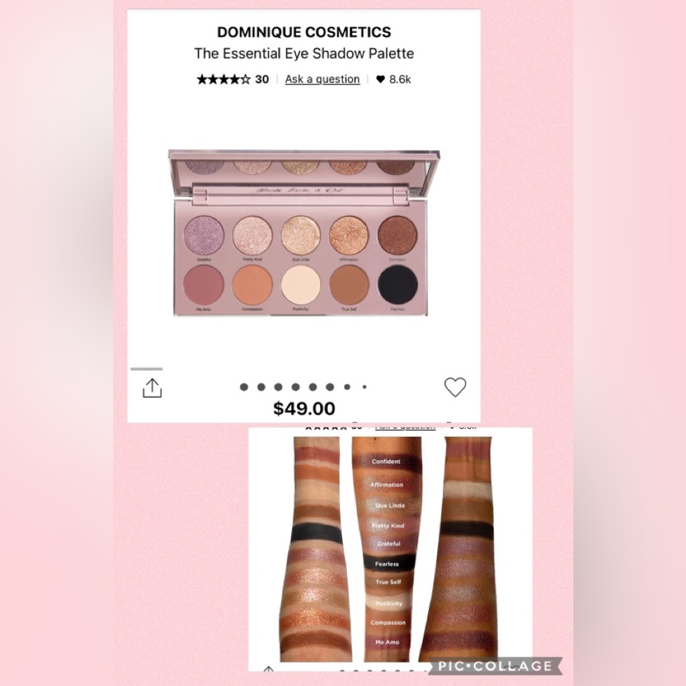 ❌3 for $25❌ Dominique cosmetics essential palette